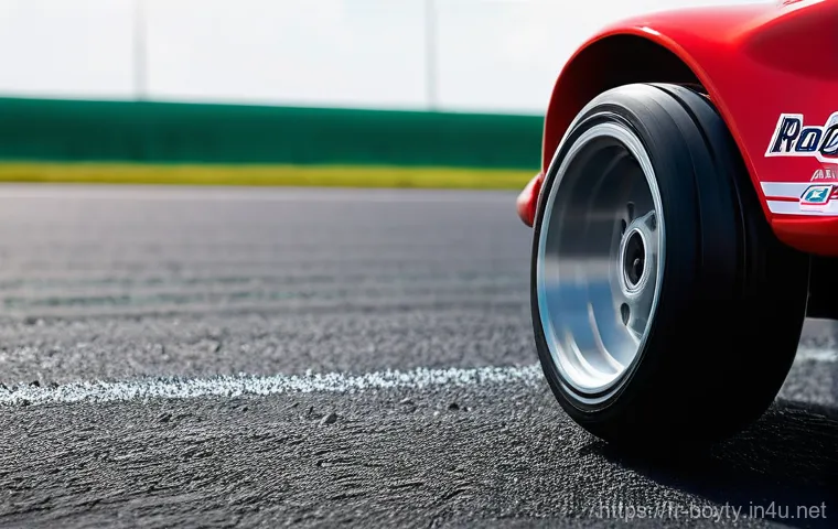 미니카로 배우는 과학 원리 - **Aerodynamic Miniature Race Car on Track**
    "A photorealistic, highly detailed image of a sleek,...