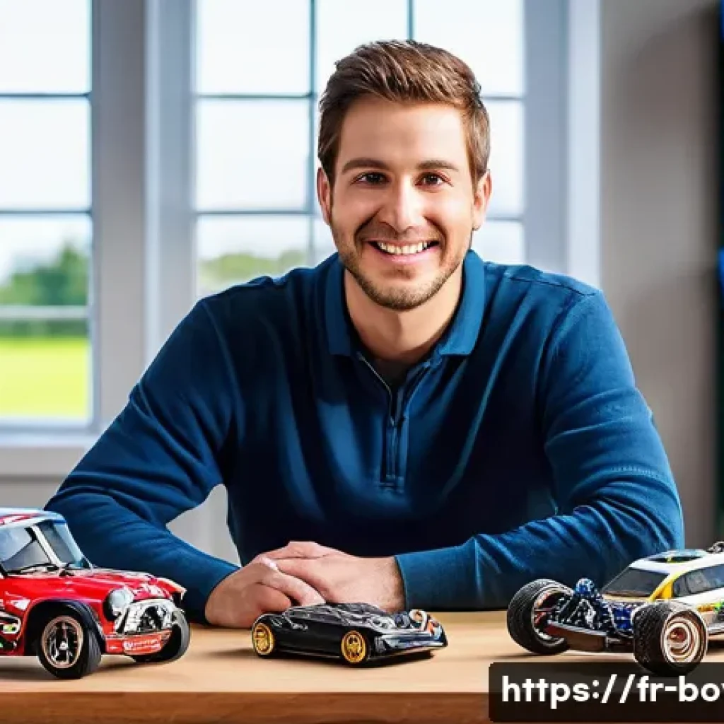 미니카 배터리 수명 관리법 - **Prompt for "The Passionate Mini-Car Hobbyist and Diverse Battery Types":**
"A vibrant, medium-...